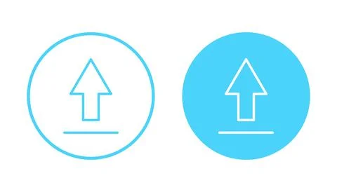 Upload icon vector. load data sign and symbol Stock Illustration
