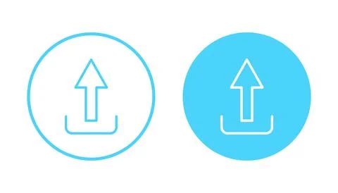 Upload icon vector. load data sign and symbol Stock Illustration