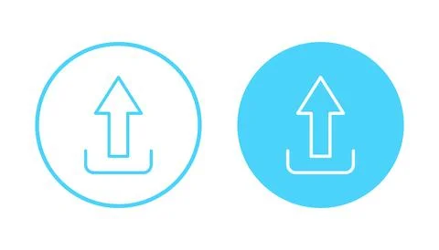 Upload icon vector. load data sign and symbol Stock Illustration