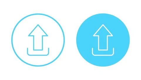 Upload icon vector. load data sign and symbol Stock Illustration