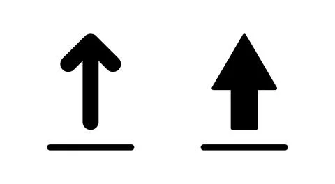 Upload icon vector. load data sign and symbol Stock Illustration