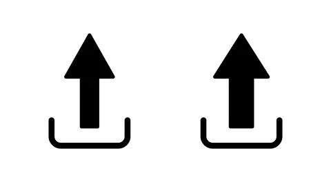 Upload icon vector. load data sign and symbol Stock Illustration