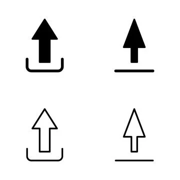 Upload icon vector. load data sign and symbol Stock Illustration