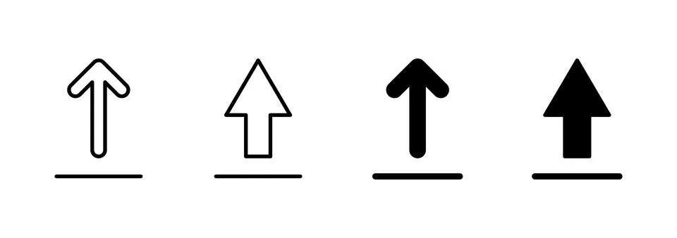 Upload icon vector. load data sign and symbol Stock Illustration