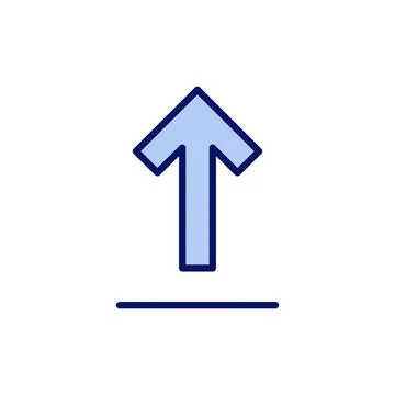 Upload icon vector. load data sign and symbol Stock Illustration
