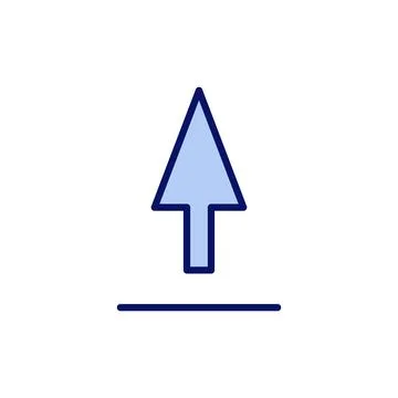 Upload icon vector. load data sign and symbol Stock Illustration