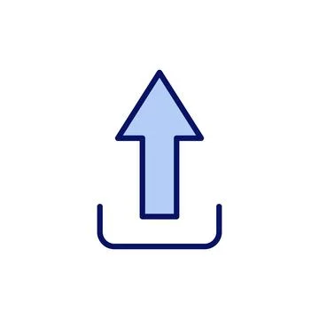 Upload icon vector. load data sign and symbol イラスト素材