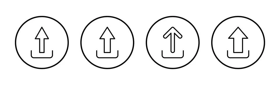 Upload icon vector. load data sign and symbol イラスト素材