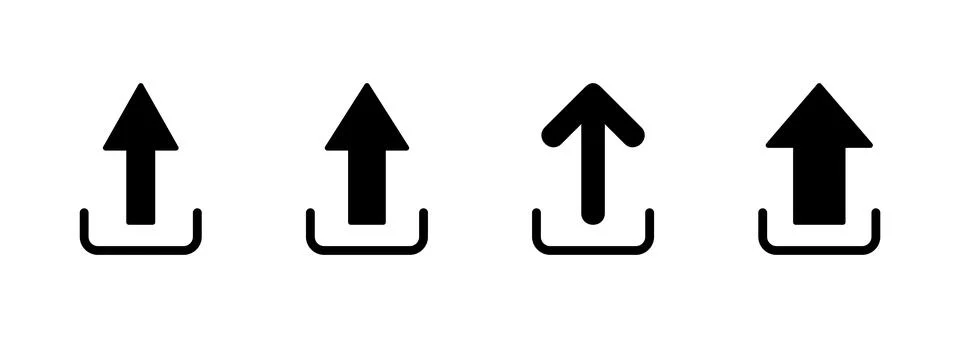 Upload icon vector. load data sign and symbol 스톡 일러스트