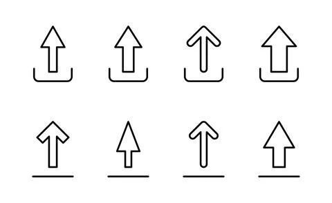 Upload icon vector. load data sign and symbol Stock Illustration