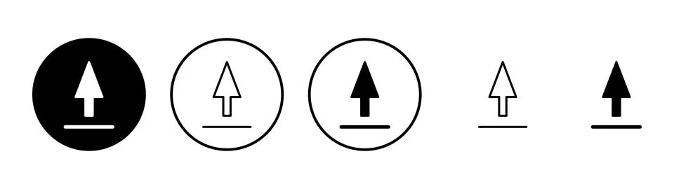 Upload icon vector. load data sign and symbol Stock Illustration