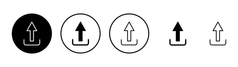 Upload icon vector. load data sign and symbol 스톡 일러스트