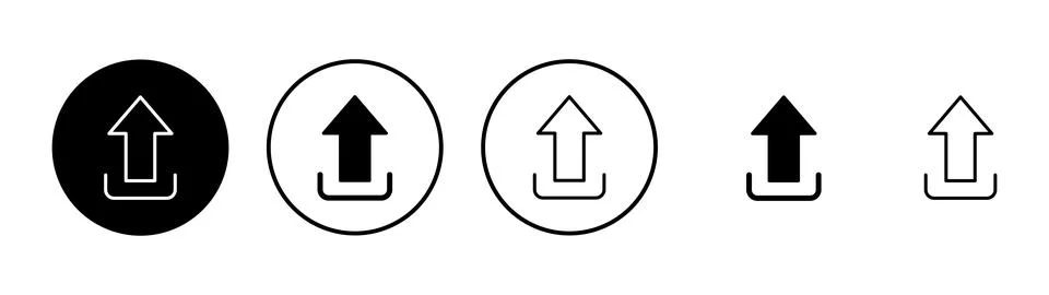 Upload icon vector. load data sign and symbol 스톡 일러스트