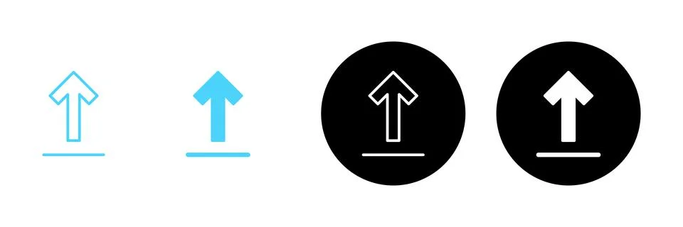 Upload icon vector. load data sign and symbol 스톡 일러스트