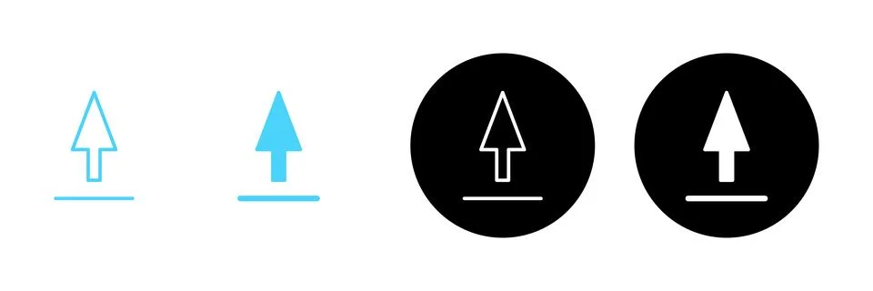 Upload icon vector. load data sign and symbol Stockillustratie