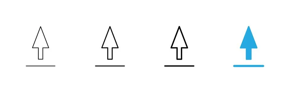 Upload icon vector. load data sign and symbol Stock Illustration