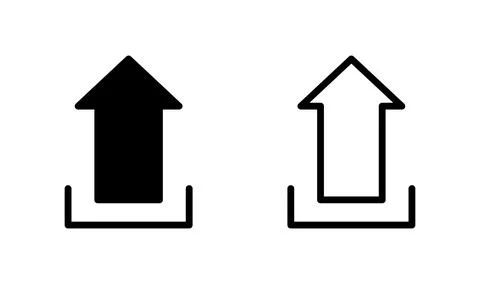 Upload icon vector. load data icon Stockillustratie