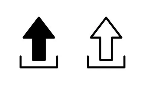 Upload icon vector. load data icon Stock Illustration