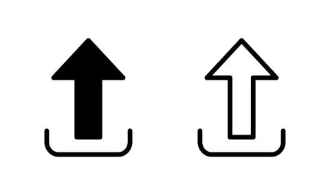 Upload icon vector. load data icon Stock-Illustration