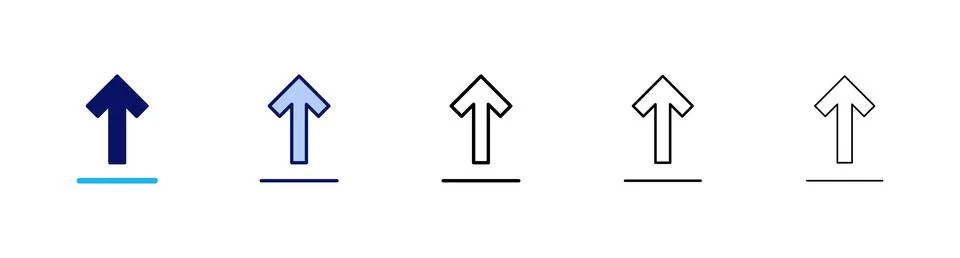 Upload icon vector. load data sign and symbol Stock Illustration