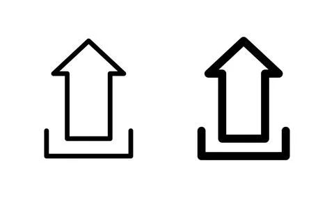 Upload icon vector. load data icon Stock Illustration