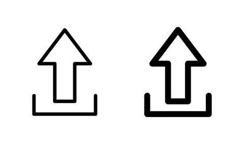 Upload icon vector. load data icon Stock Illustration