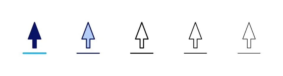 Upload icon vector. load data sign and symbol Stock Illustration