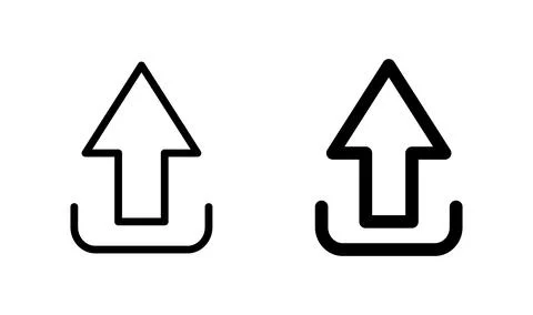 Upload icon vector. load data icon Stock Illustration
