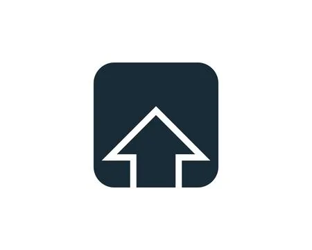 Upload Icon Vector Logo Template Illustration Design Stock Illustration