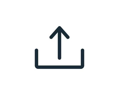 Upload Icon Vector Logo Template Illustration Design Stock Illustration