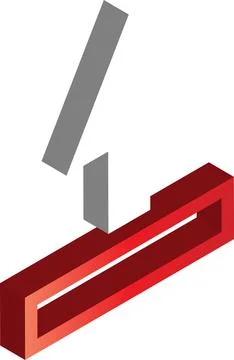 Upload illustration in 3D isometric style Stock Illustration