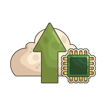 Upload illustration Ilustração Stock