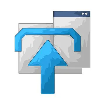 Upload illustration 스톡 일러스트