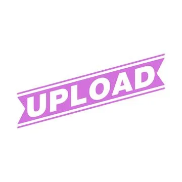 Upload Letter Rubber Stamp Template Stock Illustration