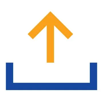 Upload Line Icon Stock Illustration