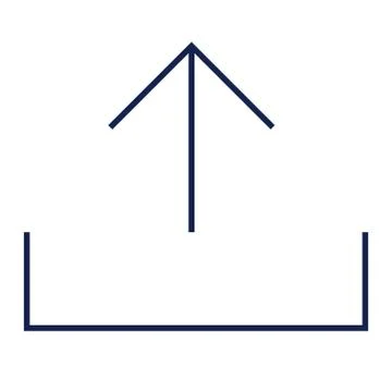 Upload Line Icon Stock Illustration