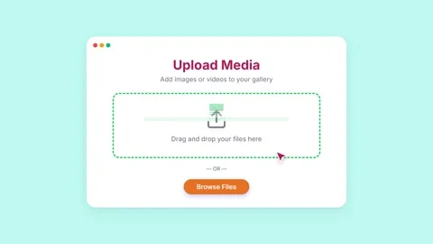 Upload Media File Progress Animation. Vidéo 336182956