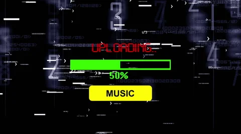 Upload music progress bar Stock Footage 58658939