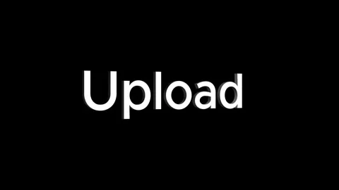 Upload now 3d text word animation with vertically rotating motion video Stock Footage 313832113
