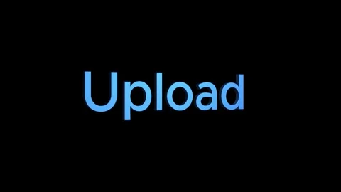 Upload now 3d text word animation with vertically rotating motion video Stock Footage 313832119