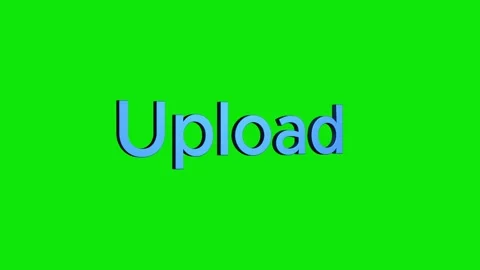Upload now 3d text word animation with vertically rotating motion video Stock Footage 313832121