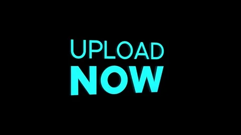 Upload now 3d text word animation with vertically rotating motion video Stock Footage 313832128