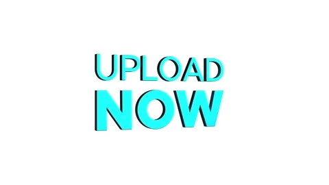 Upload now 3d text word animation with vertically rotating motion video Stock Footage 313832129