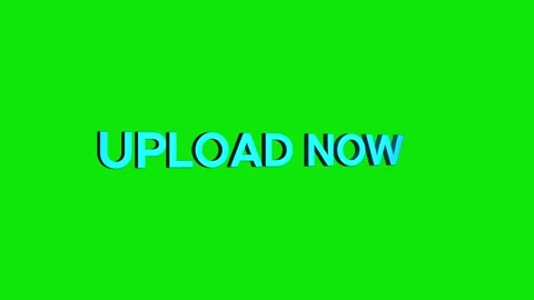 Upload now 3d text word animation with vertically rotating motion video Stock Footage 313832140