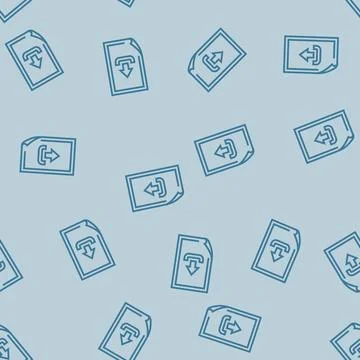 Upload paper document line seamless pattern Stock Illustration