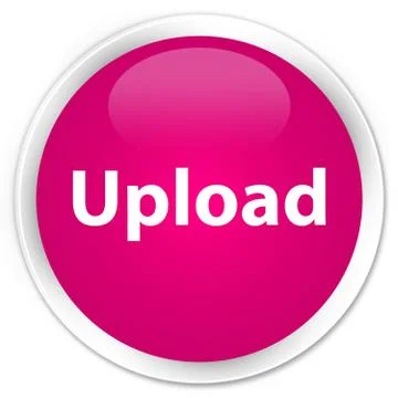 Upload premium pink round button 스톡 일러스트