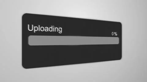 Upload Process Animation Stock Footage 102445590