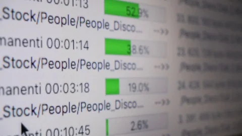 Upload progress bar Stock Footage 76442847