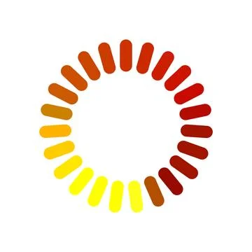Upload progress bar round cartoon vector illustration 스톡 일러스트