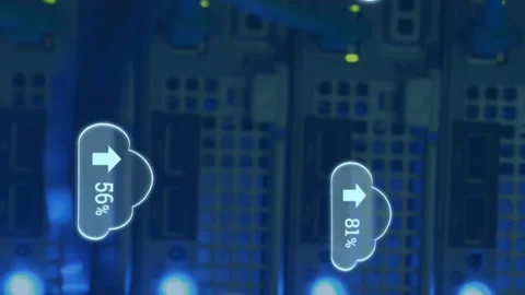 Upload progress clouds 4k Stock Footage 312436570